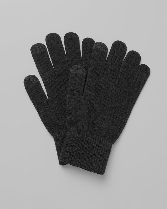 Black Knit Gloves