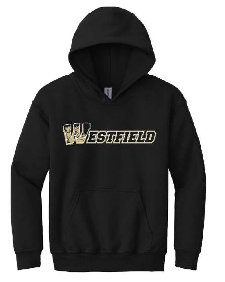 YOUTH Black Bulldog Hoodie